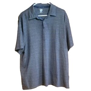 Lee Navy Gold stripe Polo Size 2XL